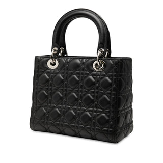 Dior Medium Lambskin Cannage Lady Dior