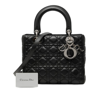Dior Medium Lambskin Cannage Lady Dior