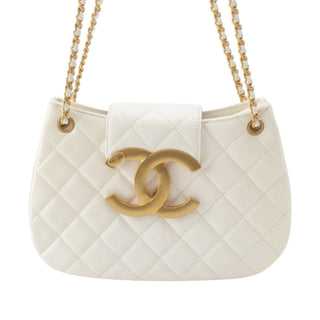 Chanel CC Quilted Lambskin Shoulder Bag