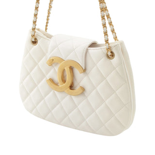 Chanel CC Quilted Lambskin Shoulder Bag