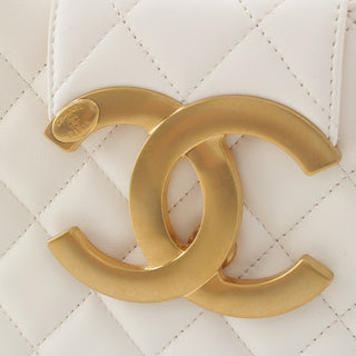 Chanel CC Quilted Lambskin Shoulder Bag