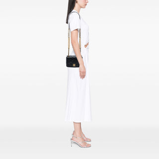 Chanel Mini CC Quilted Calfskin Multi Chain Single Flap