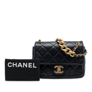Chanel Mini CC Quilted Calfskin Multi Chain Single Flap