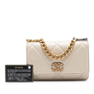 Chanel Quilted Lambskin 19 Wallet on Chain