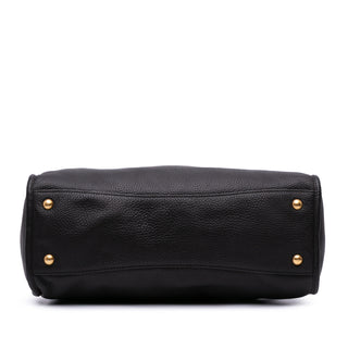 Prada Vitello Daino Zip Top Satchel