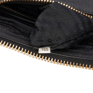 Prada Vitello Daino Zip Top Satchel