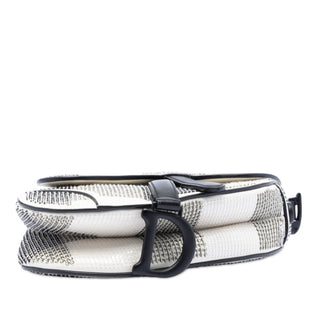 Dior Mini Sequin and Beads Embellished Calfskin Saddle Bag