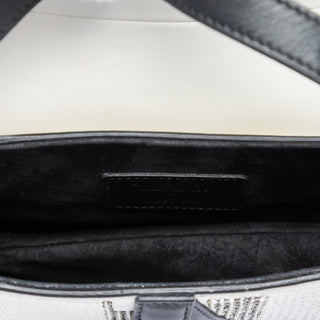 Dior Mini Sequin and Beads Embellished Calfskin Saddle Bag