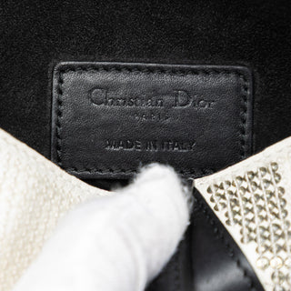 Dior Mini Sequin and Beads Embellished Calfskin Saddle Bag