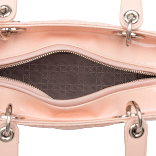Dior Medium Patent Cannage Lady Dior