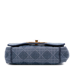 Dior Small Denim Cannage Caro Bag