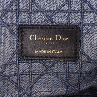 Dior Small Denim Cannage Caro Bag
