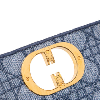 Dior Small Denim Cannage Caro Bag