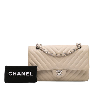 Chanel Medium Classic Chevron Lambskin Double Flap