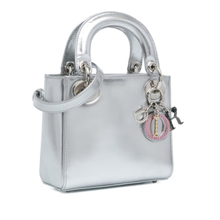 Lady Dior Mini Metallic Patent Lady