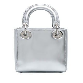 Lady Dior Mini Metallic Patent Lady