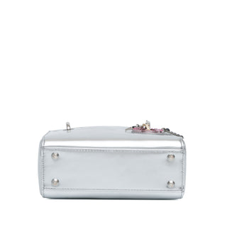 Lady Dior Mini Metallic Patent Lady