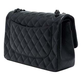 Chanel Jumbo Classic Lambskin So Black Double Flap