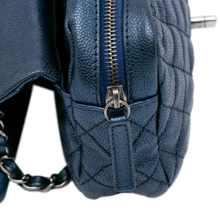 Chanel Jumbo Iridescent Quilted Caviar Easy Flap