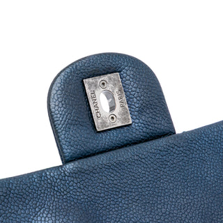 Chanel Jumbo Iridescent Quilted Caviar Easy Flap