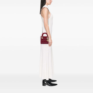 Dior Mini Patent Cannage Lady Dior