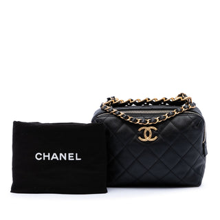 Chanel Mini CC Quilted Lambskin Bowling Bag