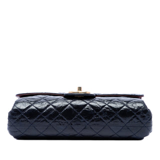 Chanel CC Quilted Aged Glazed Calfskin Accordion Flap
