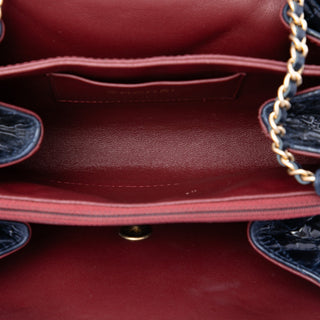 Chanel CC Quilted Aged Glazed Calfskin Accordion Flap
