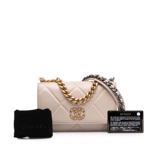 Chanel Quilted Lambskin 19 Wallet on Chain