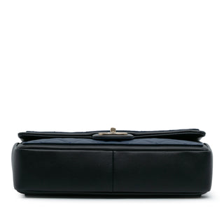 Chanel Medium Bicolor Calfskin Graphic Flap