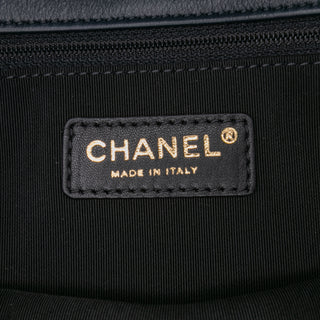 Chanel Medium Bicolor Calfskin Graphic Flap