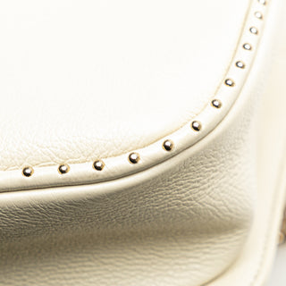 Chanel Small Quilted Caviar Studded Chain Handle Flap