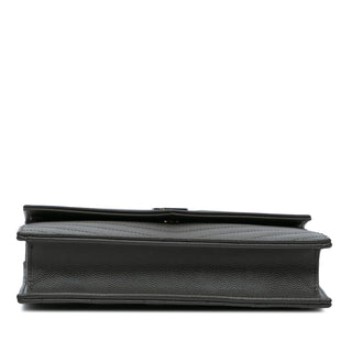 Ysl Grain De Poudre Chevron Monogram Envelope Chain