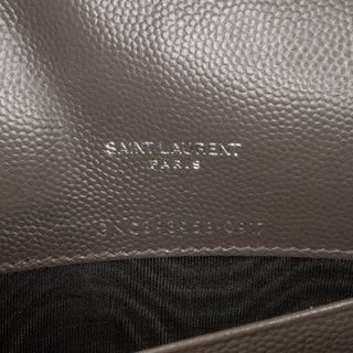 Ysl Grain De Poudre Chevron Monogram Envelope Chain