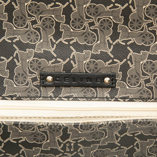 Celine Horse Carriage Coated Canvas Shoulder Bag