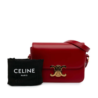 Celine Teen Shiny Calfskin Triomphe Crossbody