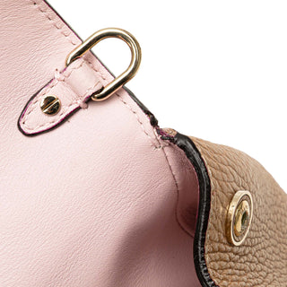 Dior Mini Metallic Grained Calfskin Be Dior Flap