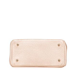 Dior Mini Metallic Grained Calfskin Be Dior Flap