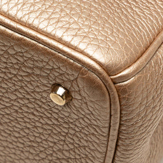 Dior Mini Metallic Grained Calfskin Be Dior Flap