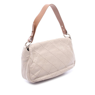 Chanel Glazed Calfskin Stitched On The Road Flap