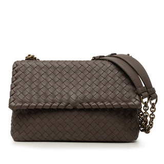 Bottega Veneta Small Nappa Intrecciato Olimpia Shoulder Bag