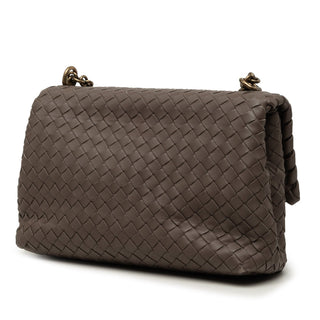 Bottega Veneta Small Nappa Intrecciato Olimpia Shoulder Bag