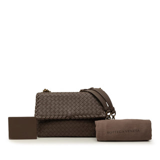 Bottega Veneta Small Nappa Intrecciato Olimpia Shoulder Bag