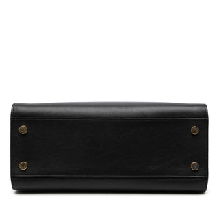 Saint Laurent Small Leather Monogram Cabas Satchel