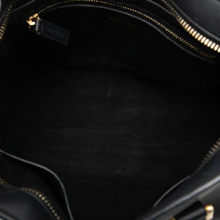 Saint Laurent Small Leather Monogram Cabas Satchel