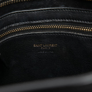 Saint Laurent Small Leather Monogram Cabas Satchel
