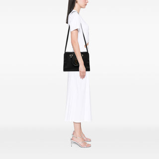 Saint Laurent Small Leather Monogram Cabas Satchel