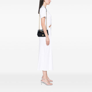 Chanel Mini Quilted Calfskin Straight Lined Flap