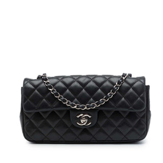 Chanel CC Quilted Lambskin East West Flap