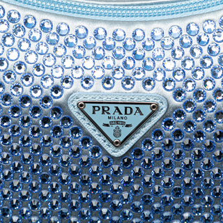 Prada Mini Satin Crystal Re-Edition 2000 Shoulder Bag